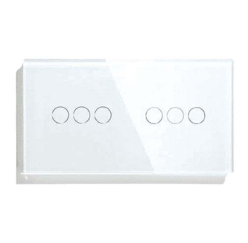 Smart Home Wifi 3+3 Gang Switch - White