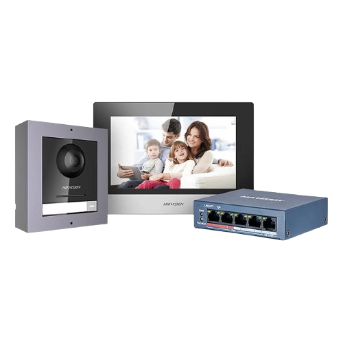 Hikvision DS‑KIS602(B) IP video intercom kit