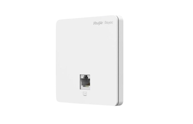 Ruijie Reyee RG‑RAP1261, a sleek Wi‑Fi 6 (AX3000) wall‑plate access point