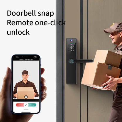 Best Smart Door Lock with Camera for Wooden Door