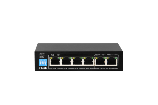 Dlink POE Switch 6 Port Gigabit Unmanaged DGS-F1006P-E/B #232