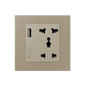 Zigbee Smart Socket With USB- EU - Golden