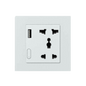 Zigbee Smart Socket With USB- EU - White