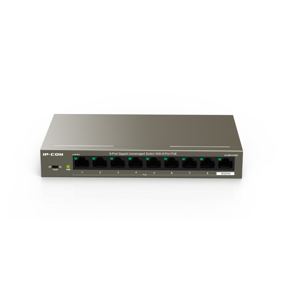 G1109P-8-102W 8 PoE - 102W - Gigabit - Unmanaged
