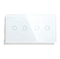 Zigbee 2+2 Gang Switch - White