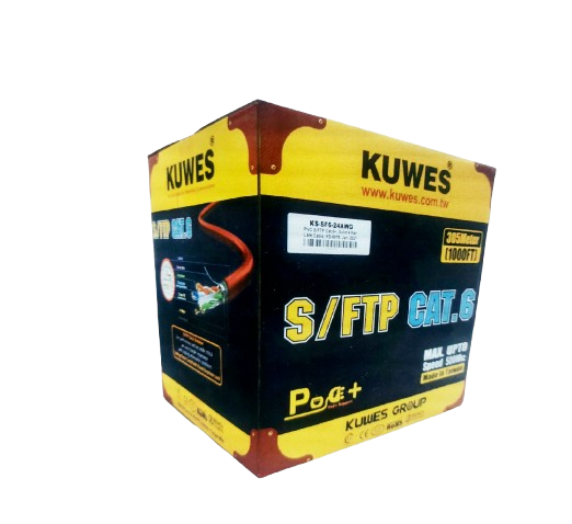 Kuwes CAT.6 FTP 23AWG 305 Meter Cable – Grey KUWES | UC6-23AWG-FTP-GY #1084