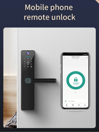 Best Smart Door Lock with Camera for Wooden Door